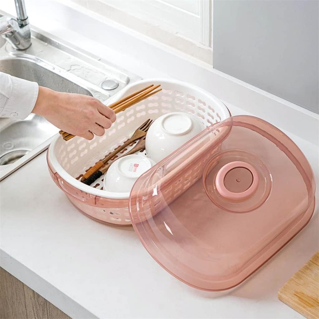 Fancial Dish Draining Rack, Kitchen Tableware Rack Storage Box, Home Dish Drainer Kitchen, Countertop Cutlery Tableware Organizer