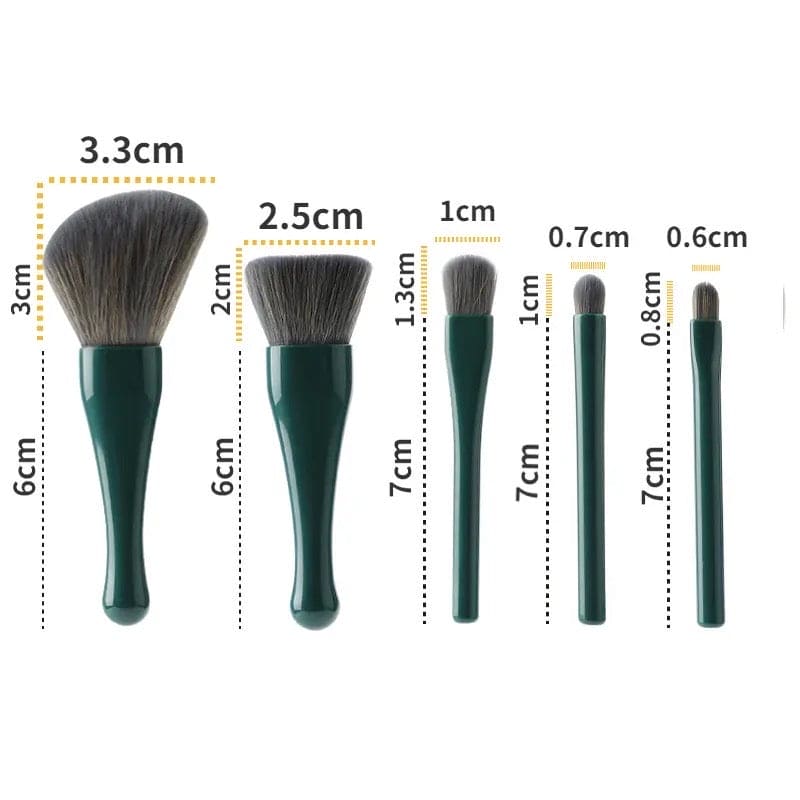 Shell Makeup Brush Set With Mirror, Eyeshadow Highlighter Foundation Brush Beauty Tool, Portable Shell Shaped Mirror Case  Brush Set, Convenient Small Portable Makeup Tool for Travel, Cosmetic Brushes Kit with Mirror Case