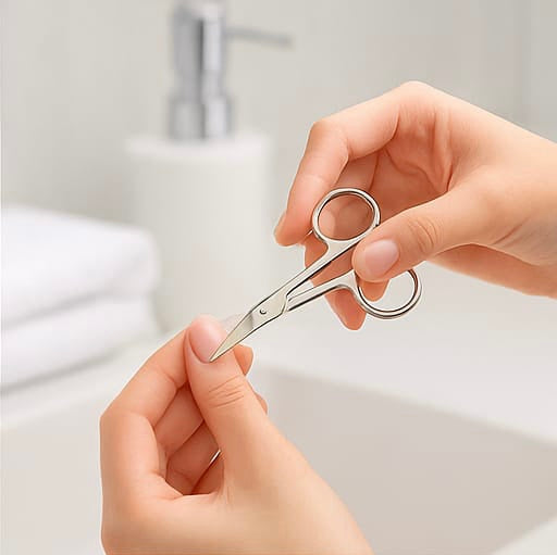 Set Of 4 Mini Manicure Kit, Stainless Steel Cuticles Remover Kit, Nail Care Grooming Kit