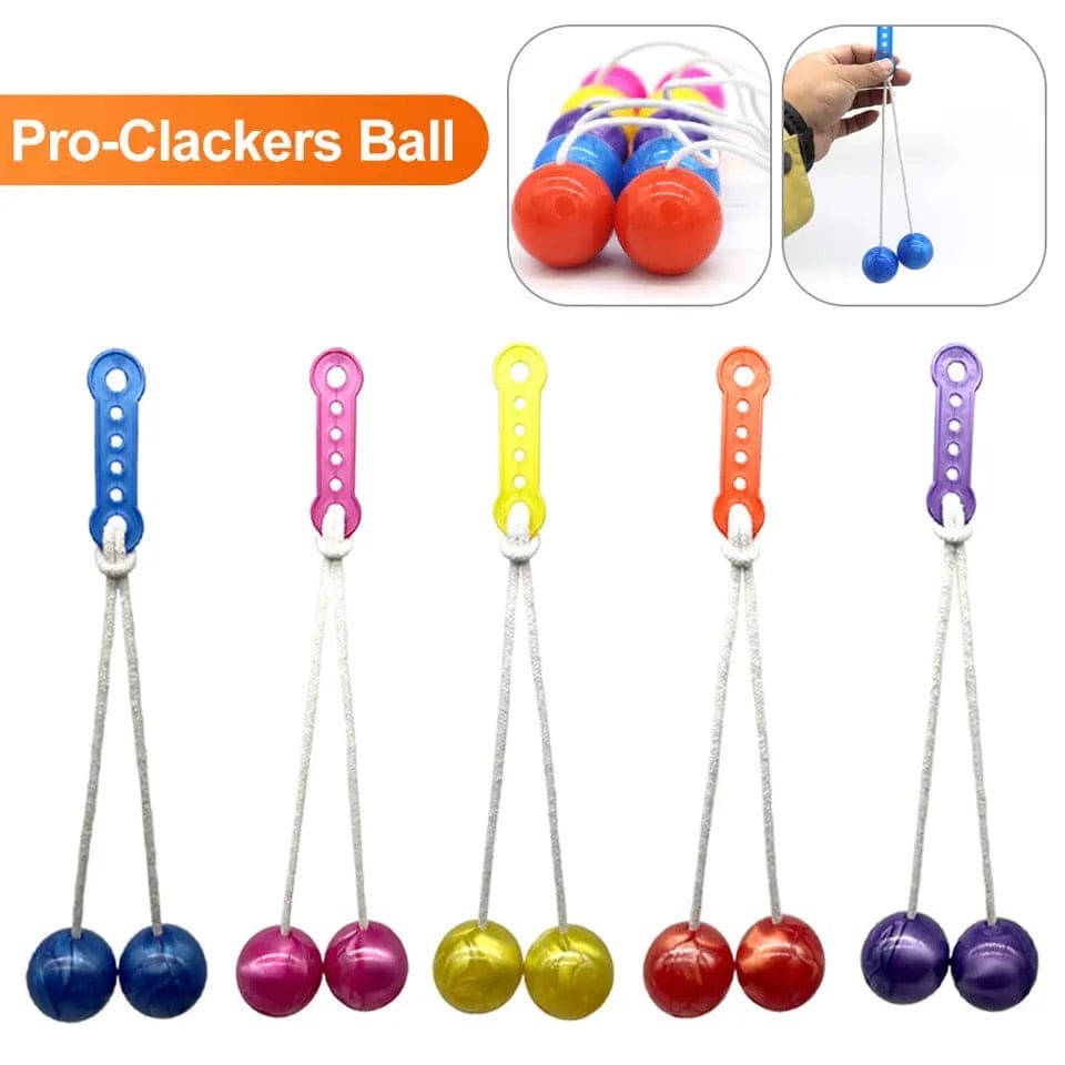 Pro Clackers Ball, Fidget Clack Balls, On String Shake Impact Ball, Kids Rope Latto Toys, Clacker Ball Toys for Kids, Swing Ball For Kids, Anti Stress Classic Toy For Kids, Swing Ball Toy