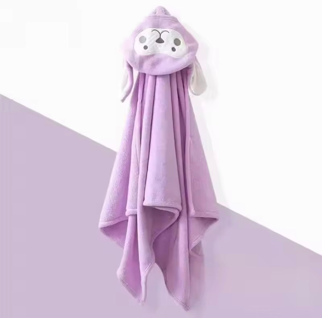 Cartoon Baby Bath Towel, Baby Cartoon Bathrobe, Baby Swaddling Blanket With Quilt