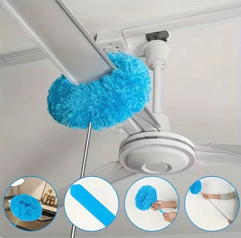 Removable Ceiling Fan Duster, Washable Retractable Clean Brush, Soft Duster Brush, Anti Dusting Brush, Home Cleaning Duster