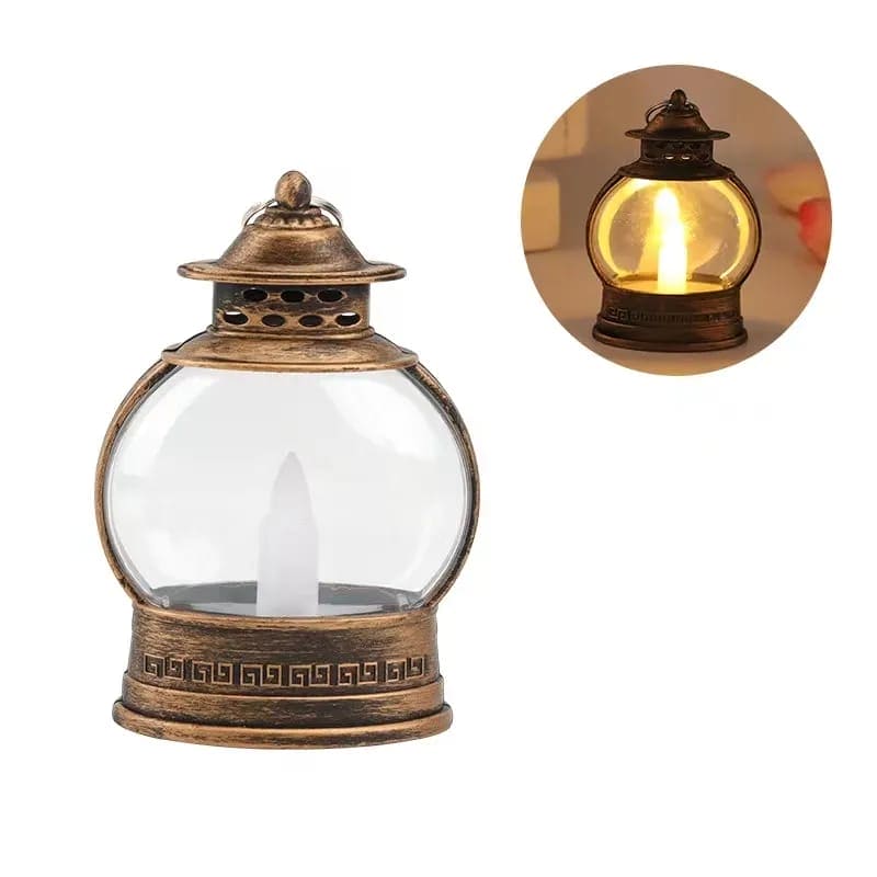 Electronic Candle Lamp, Lantern Garden Decorative Light, Smokeless Portable Hanging Lantern, Electronic Candle Craft Horse Light, Wind Light Candle