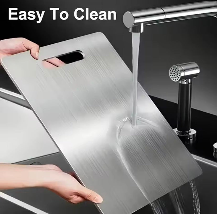 Stainless Steel Double Sided Cutting Board, Food Grade Cutting Board, Chopping Board, Kitchen Gadgets