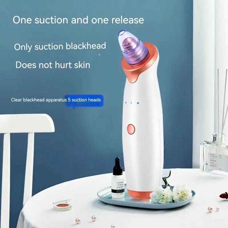 Bubble Black Head Remover, Vacuum Pore Cleaner, Acne Cleanser, Black Spots Removal, Face Nose Deep Cleaning Tools, Pimple Pore Cleansing Device, Beauty Skin Care Tool, 5 Sensors USB Rechargeable Blackhead Vacuum Cleaner Kit for Women and Men