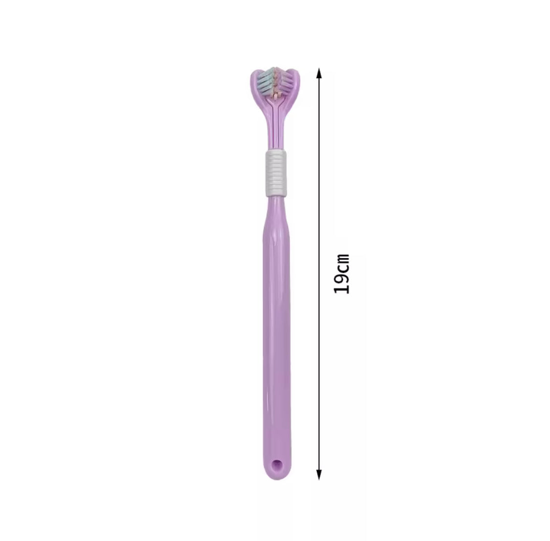 Soft Bristle 3 Sided Toothbrush, Oral Care Safety Toothbrush, Deep Cleaning Baby Toothbrush