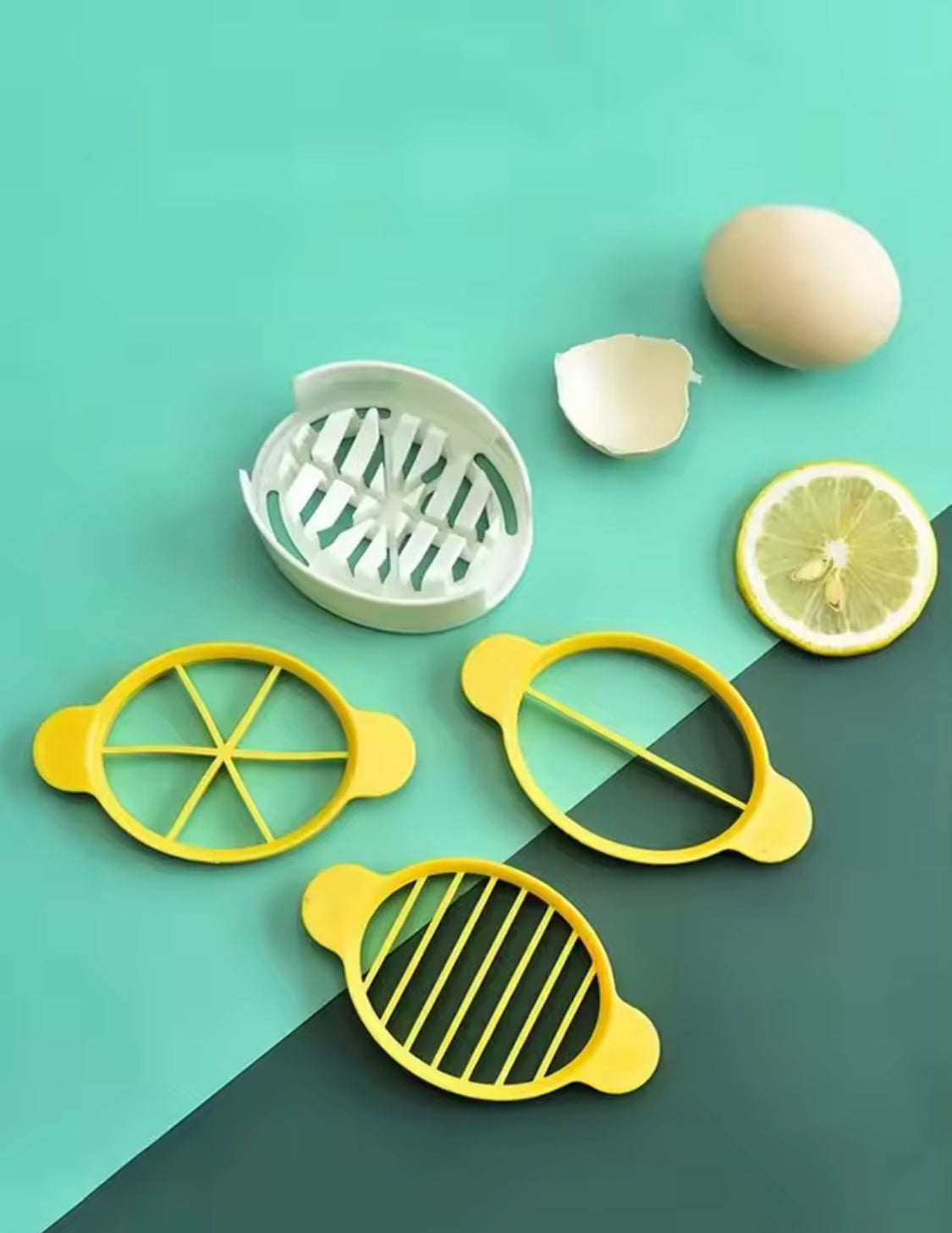 3 In 1 Multifunctional Eggs Slicer Tool, Boiled Egg Slicer, Soft Food Slicing Cutter