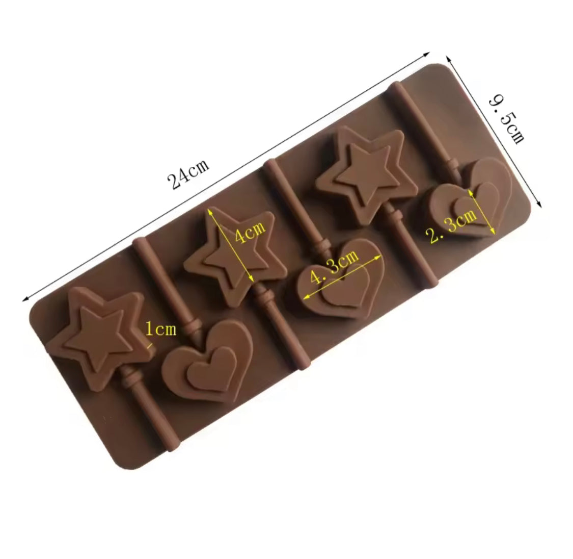 Silicone Lollipops Mold, Chocolate Candy Stick Mold, Reusable Ice Lolly Mold, Cute Silicone Jelly Ice Mold