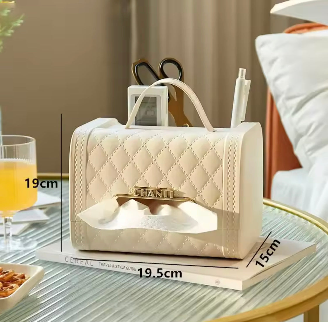 Handbag Shaped Tissue Box, Leather Bag Tissue Box Container, Leather Bag Napkin Container, Luxury Design Tissue Box Holder
