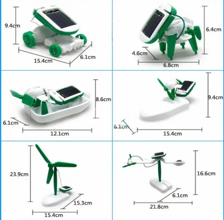 New 6 In 1 Solar Robot Kit, Solar Toy Student Learning Machine, Kids Toy Of Science And Technology