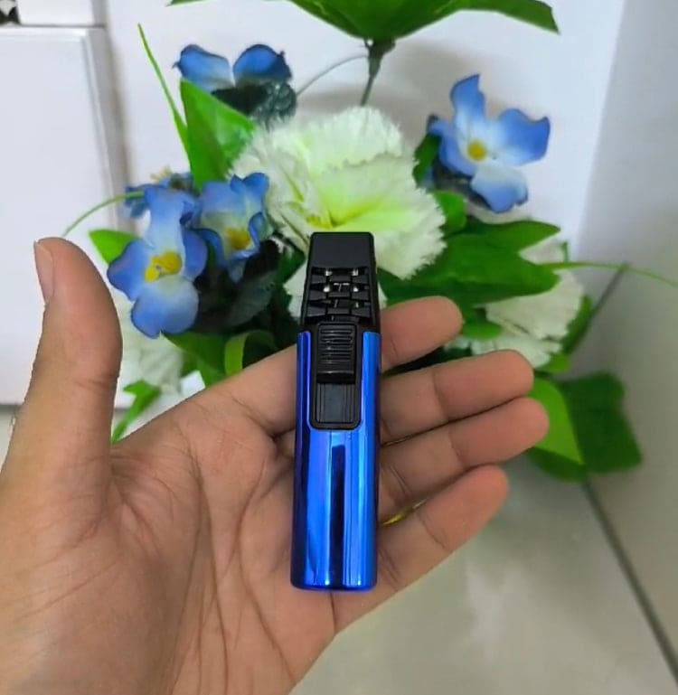 Dual Flush Torch Lighter, Jet Flame Lighter, Portable Double Nozzle Windproof Lighter, Smoking Cigar Torch Lighter, Kitchen Igniter Lighter, Turbo Kitchen BBQ Baking Camping Tools
