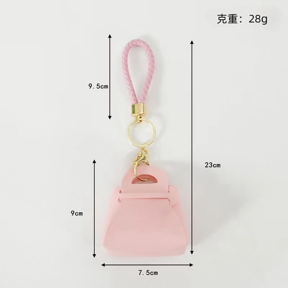 Cute Mini Handbag Keychain, Mini Purse Keychain with Strap, Mini Handbag Pendant Keychain