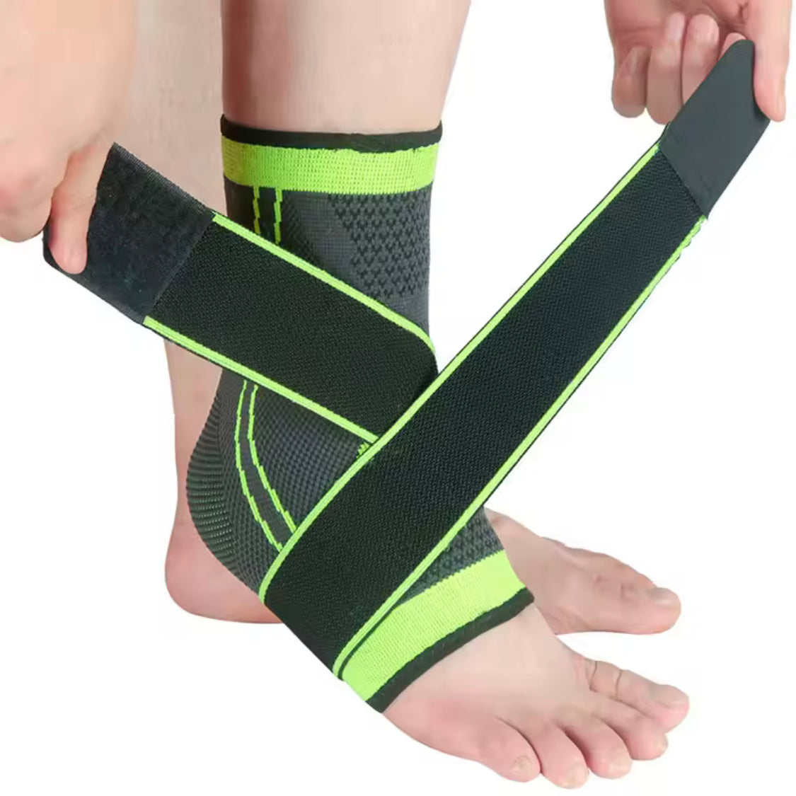 Adjustable Sport Ankle Wrap, Compression Ankle Support, Breathable Elastic Ankle Protector