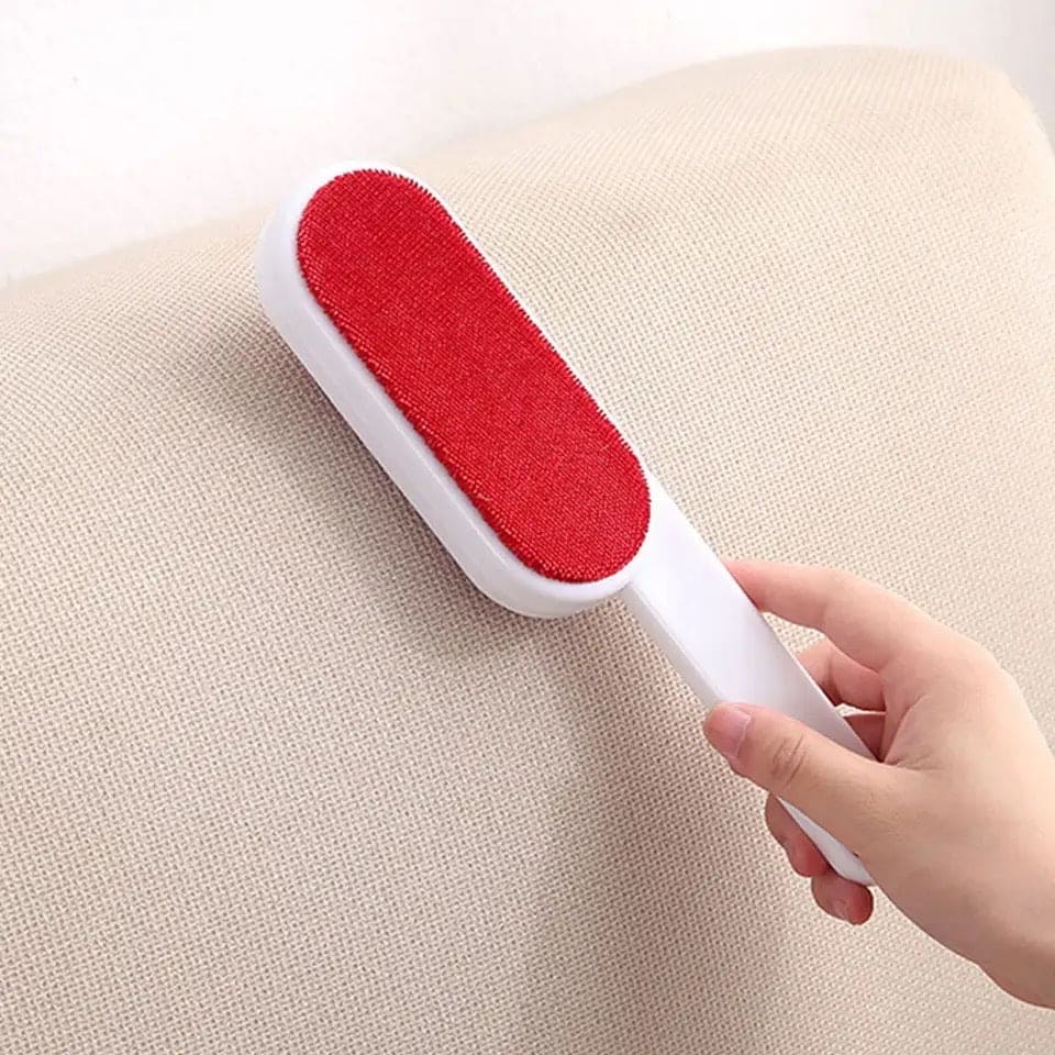 Double Sided Static Brush, Magic Fur Cleaning Brush, Fluffy Clothing Brush, Handheld Pet Hair Cleaning Brush, Clothes Lint Cleaner Brush, Portable Sofa Clothes Cleaning Flannel Brush, Reusable Lint Roller Brush
