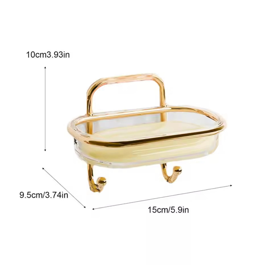 Easy Drainage Soap Dish, Wall Adhesive Soap Dish, Luxury Bathroom Design Soap Tray