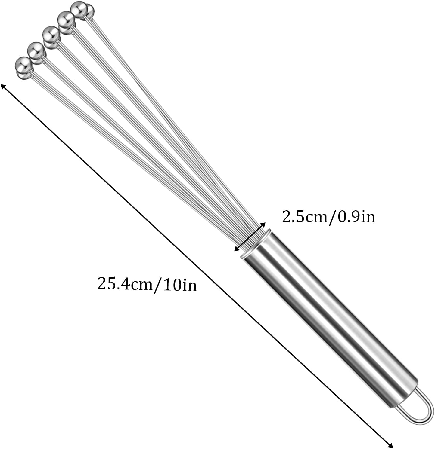 Steel Balls Egg Beater, Handheld Egg Beater, Manual Whisk Kitchen Baking Tools, Cooking Foamer Wisk Cook Blender