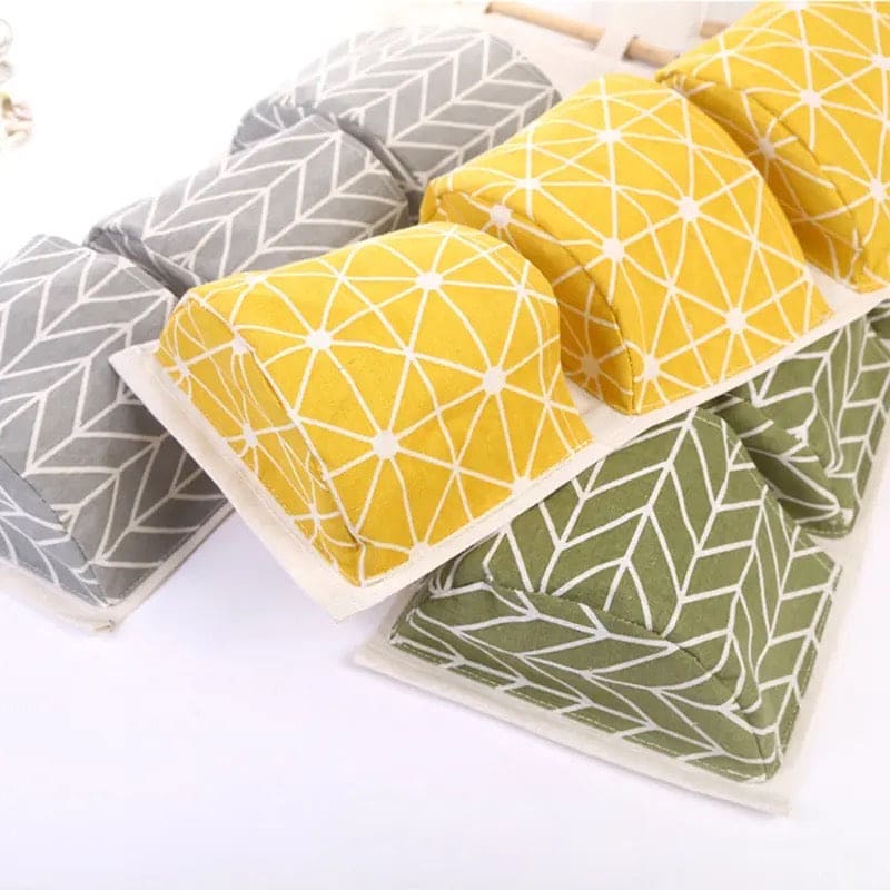 3 Pocket Hanging Storage Bag, Wall Pocket Hanging Holder, Multipurpose Sundry Storage Pocket, Linen Bathroom Toiletry Home Decor Hanging Bag, Creative Cotton And Linen Waterproof Storage Hanging Bag, Wardrobe Door Hanging Storage Bag