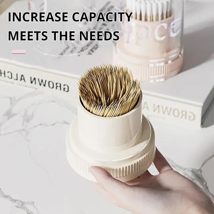 Rabbit Toothpick Box, Creative Multifunctional Toothpick Dispenser, Cute Cartoon Swab Cotton Holder With Lid, Swab Kitchen Dining Bar Toothpick Holder, Portable Rustproof Stand Toothpick Holder