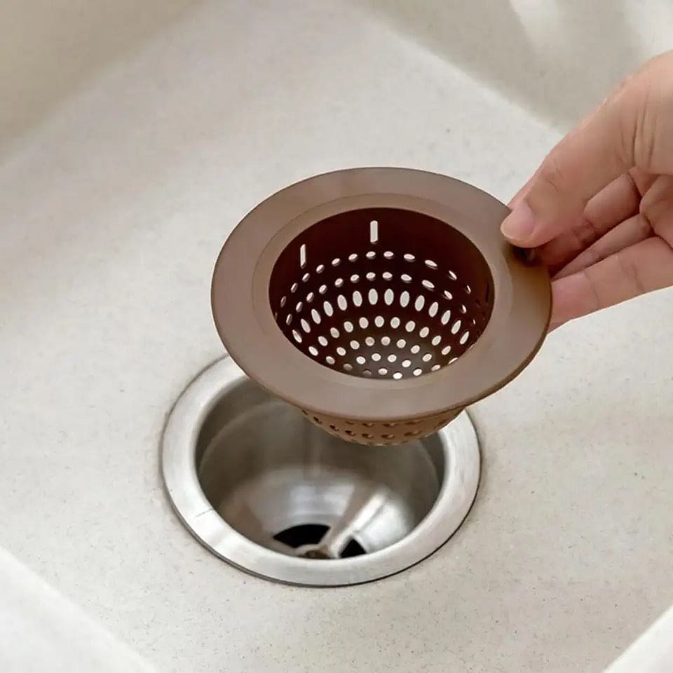 Silicon Sink Filter, Net Floor Drain Cover for Kitchen, Odor Blocking Sink Drain Strainer, Anti Blocking Silicone Filter Screen for Home, Drain Stopper Filter, Universal Sink Stopper