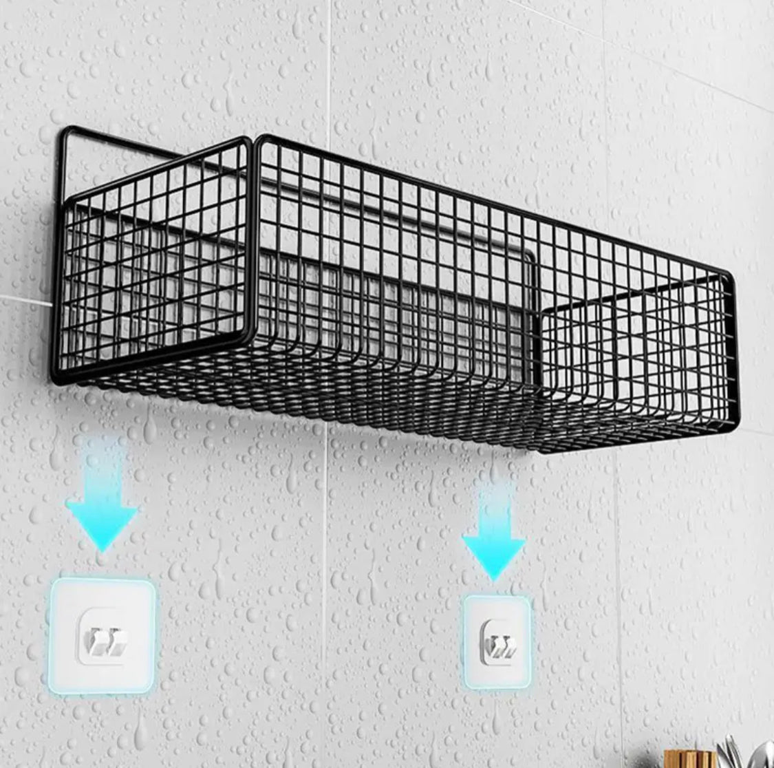 Kitchen Wall Mount Storage Rack, Multifunctional Kitchen Organiser, Wall Shelf Spice Rack