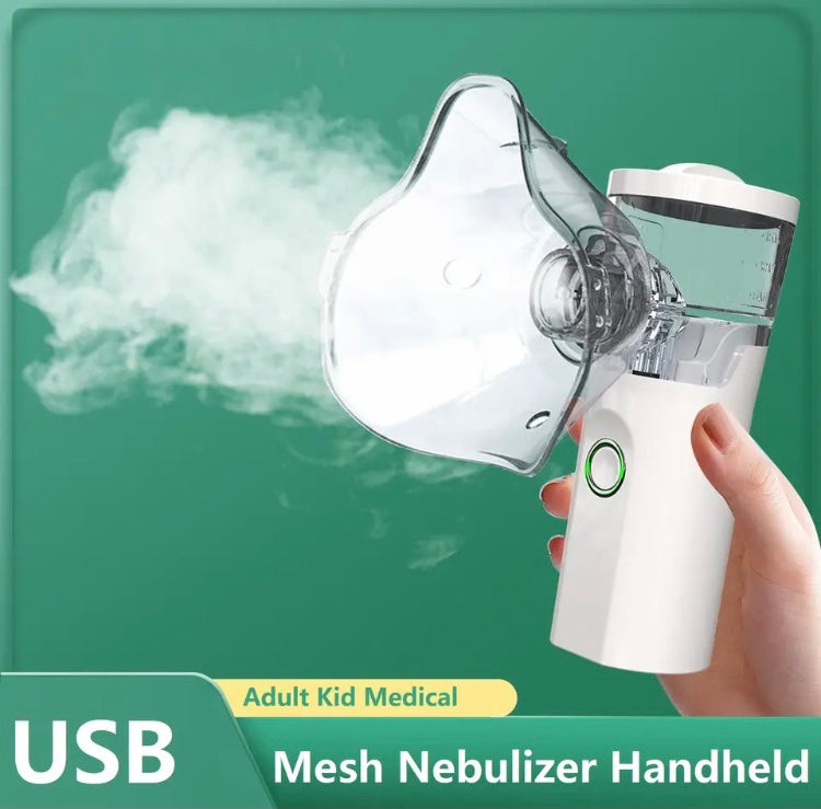 Portable Handheld Microgrid Nebulizer, Household Nebulizer For Adults, USB Medical Silent Mesh Nebulizer