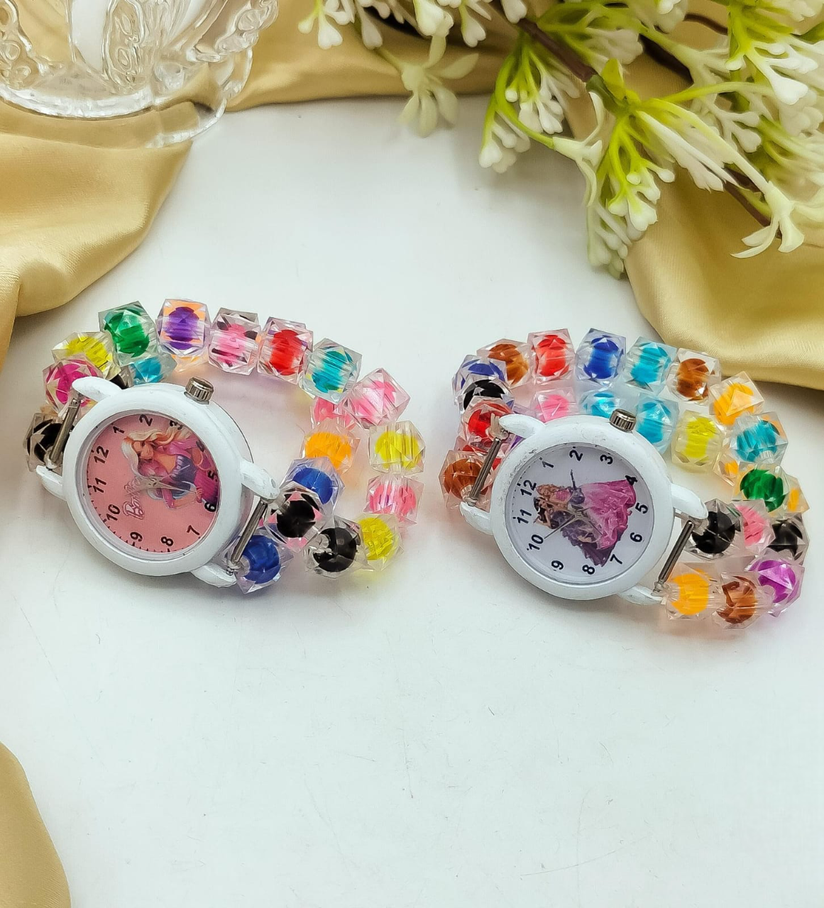 Fancy Kids Crystal Bracelet Watch, Party Ring Bracelet Jewellery, Adjustable Bracelets Hand Wristband