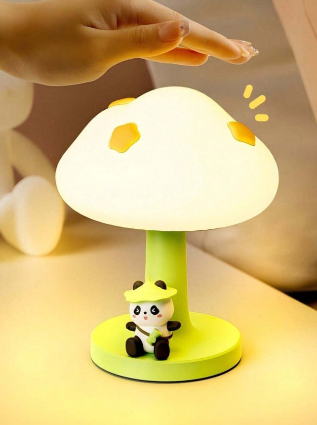Cute Panda Cloud Lamp, Mushroom Panda Night Light, The Bamboo Dream Lamp, Little Panda Glow Lamp
