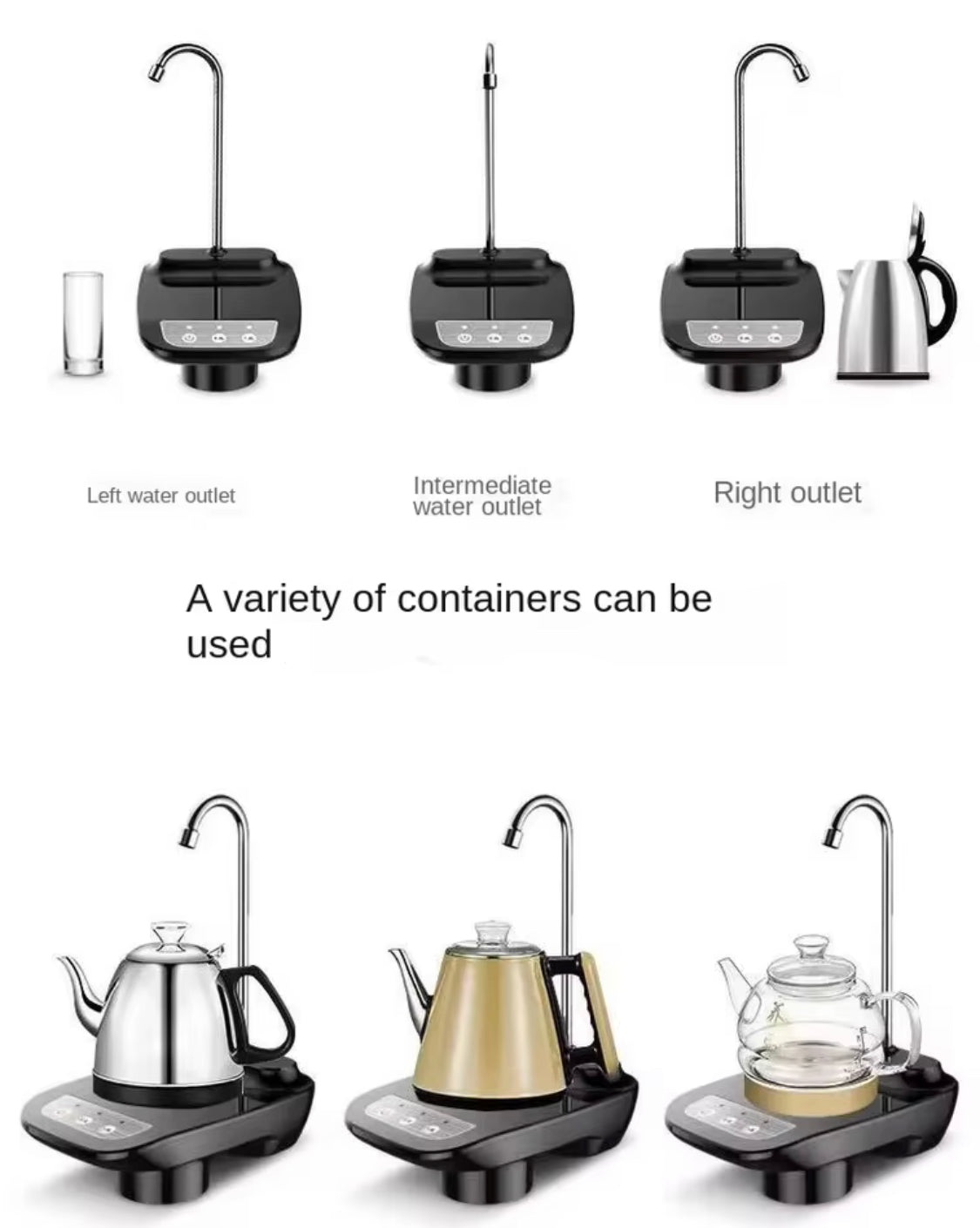 Rotatable Automatic Electric Bottle Pump, USB Operated Portable Water Dispenser Pump, Automatic Drinking Water Pump