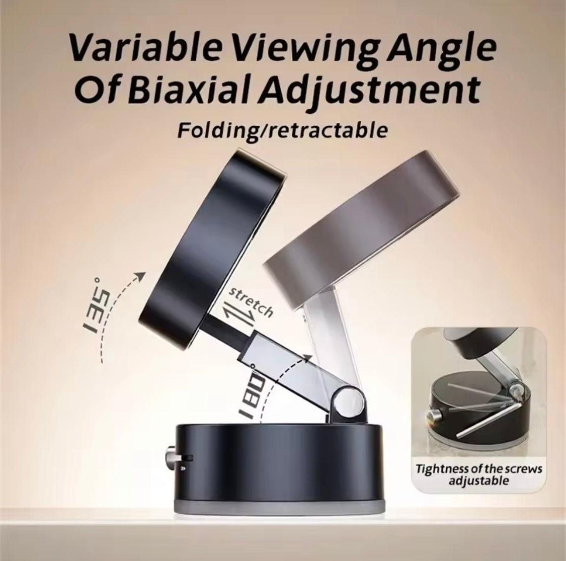 Universal Vacuum Magnetic Car Phone Holder, Dashboard Magnet Foldable Mobile Stand, Car Magnetic Phone Holder