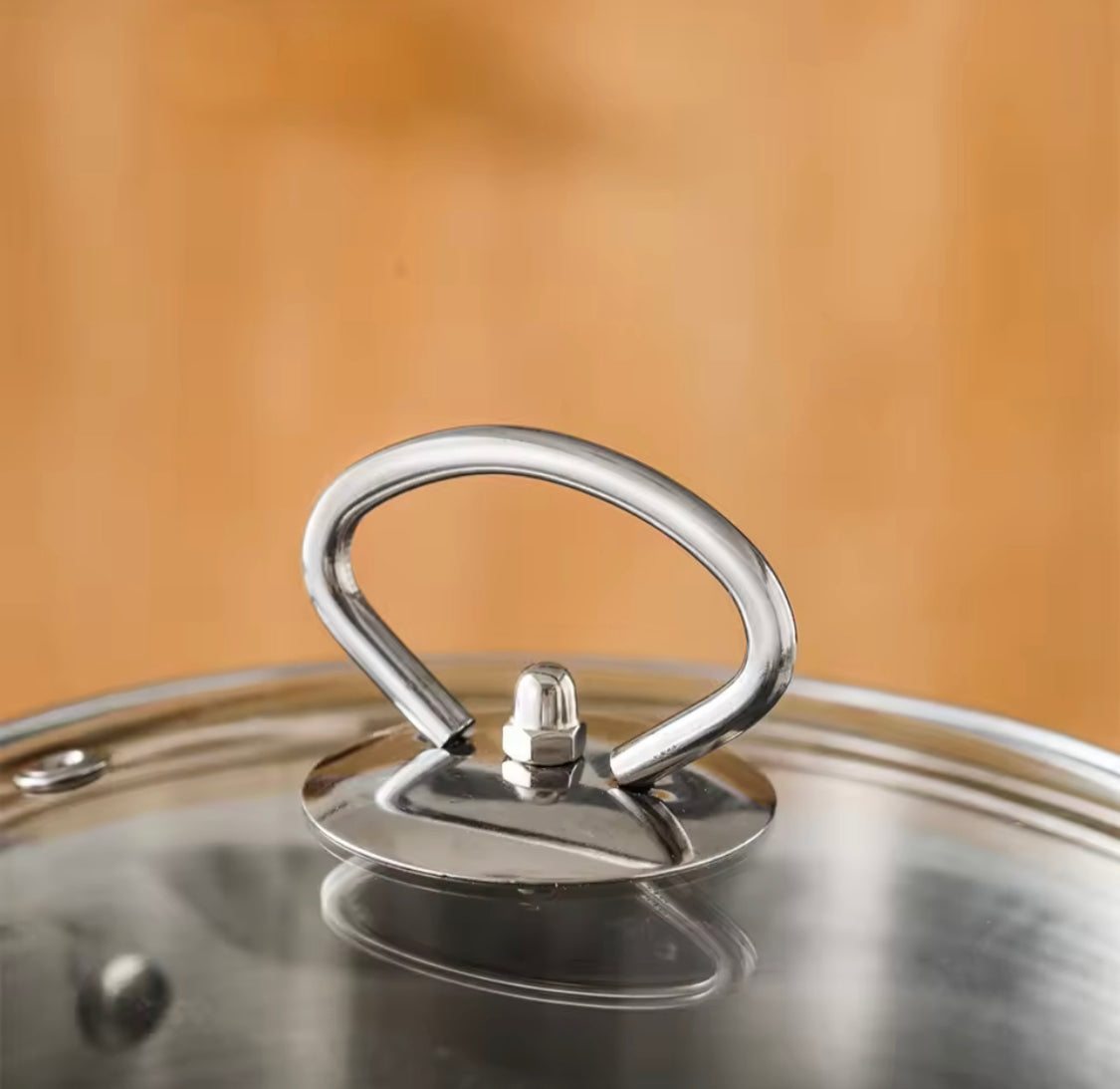 3.5L Deep Fryer Pot With Glass Lid, Stainless Steel Frying Pot With Mesh Steamer Basket, Kitchen Tools