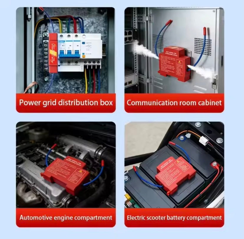 Electrical Panel Fire Extinguishing Device, Automatic Heat Activated Fire Suppression System,  Heat Aerosol Fire Extinguishers