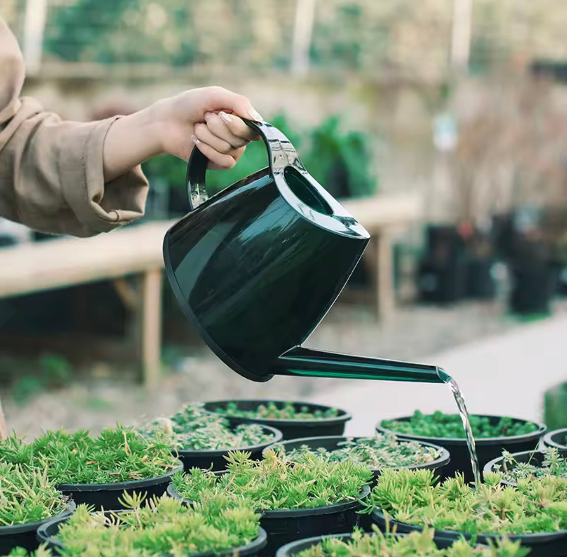 1.4L Transparent Long Spout Watering Kettle, Nordic Style Garden Watering Pot, Transparent Watering Pot, Small Watering Gardening Can, Multifunctional Long Spout Kettle For Watering Flower Plants