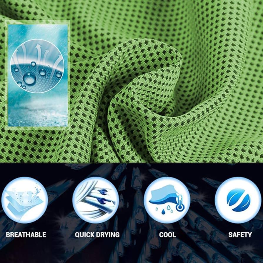 Workout Cooling Towels, Sports Ice Towel For Gym, Microfiber Soft Breathable Towel, Quick Dry Cooling Towel