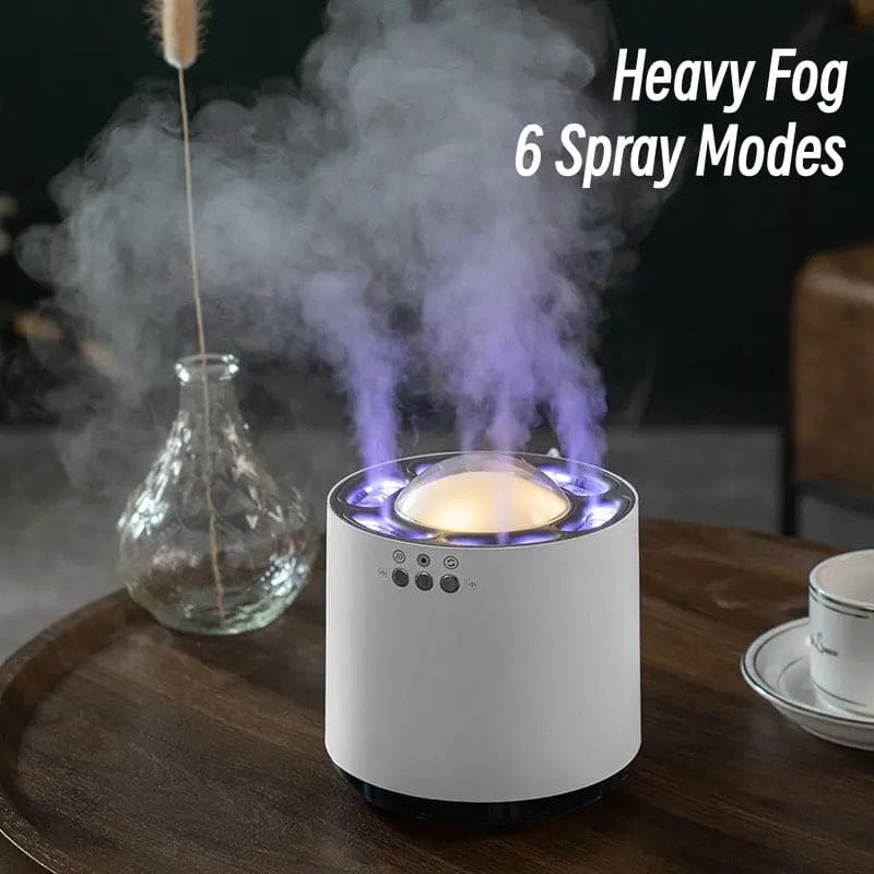 6 Nozzle Dynamic Humidifier, Mist Air Humidifier with Colorful LED Light, Home RGB Led Light Aroma Diffuser