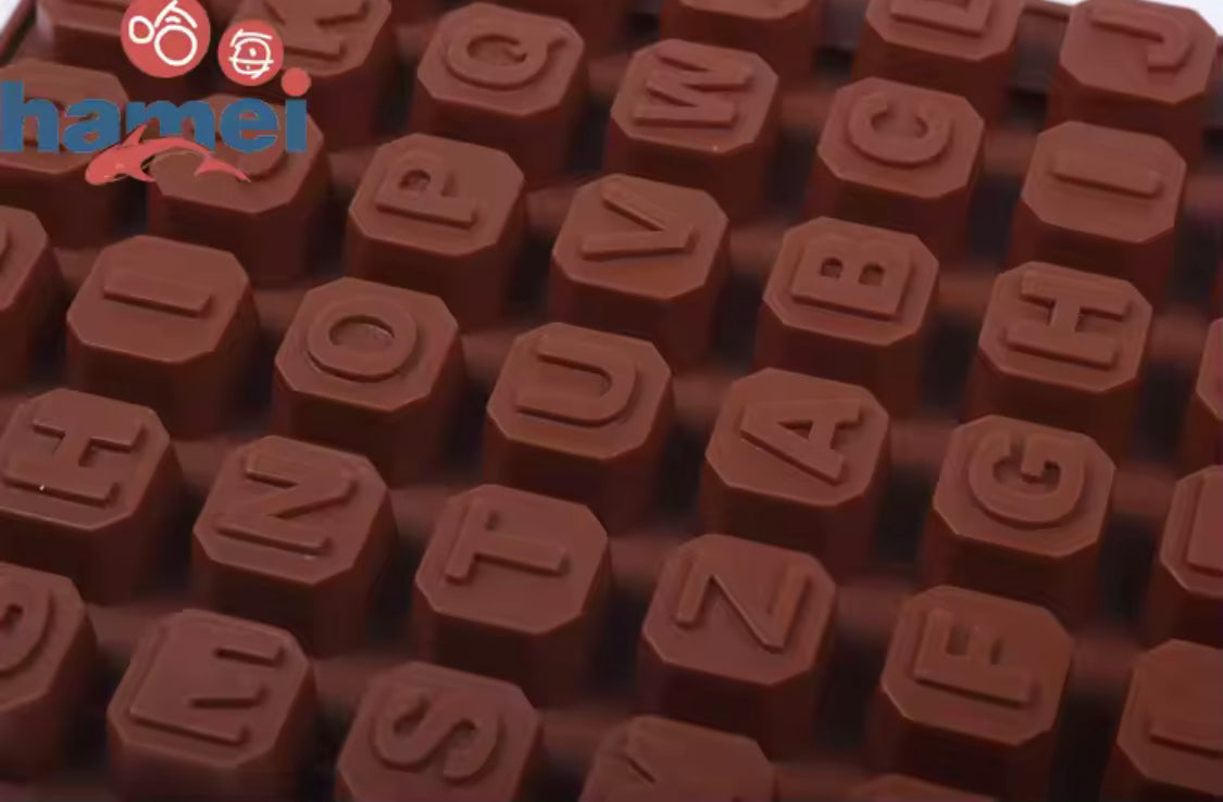 Silicone Alphabet Letters Shape Chocolate Mold, Chocolate Ice Cube Candy Maker Tray, Non Stick Cake Decoration Mold, Mini Alphabet Letters Shape Mold