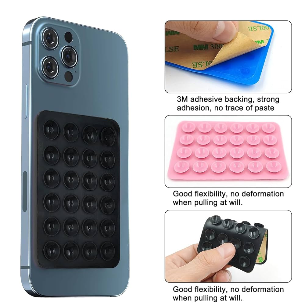 Silicone Suction Cup Phone Holder, Silicone Suction Pad For Mobile Phone, Mobile Phone Suction Cup, Anti Fall Silicone Suction Pad