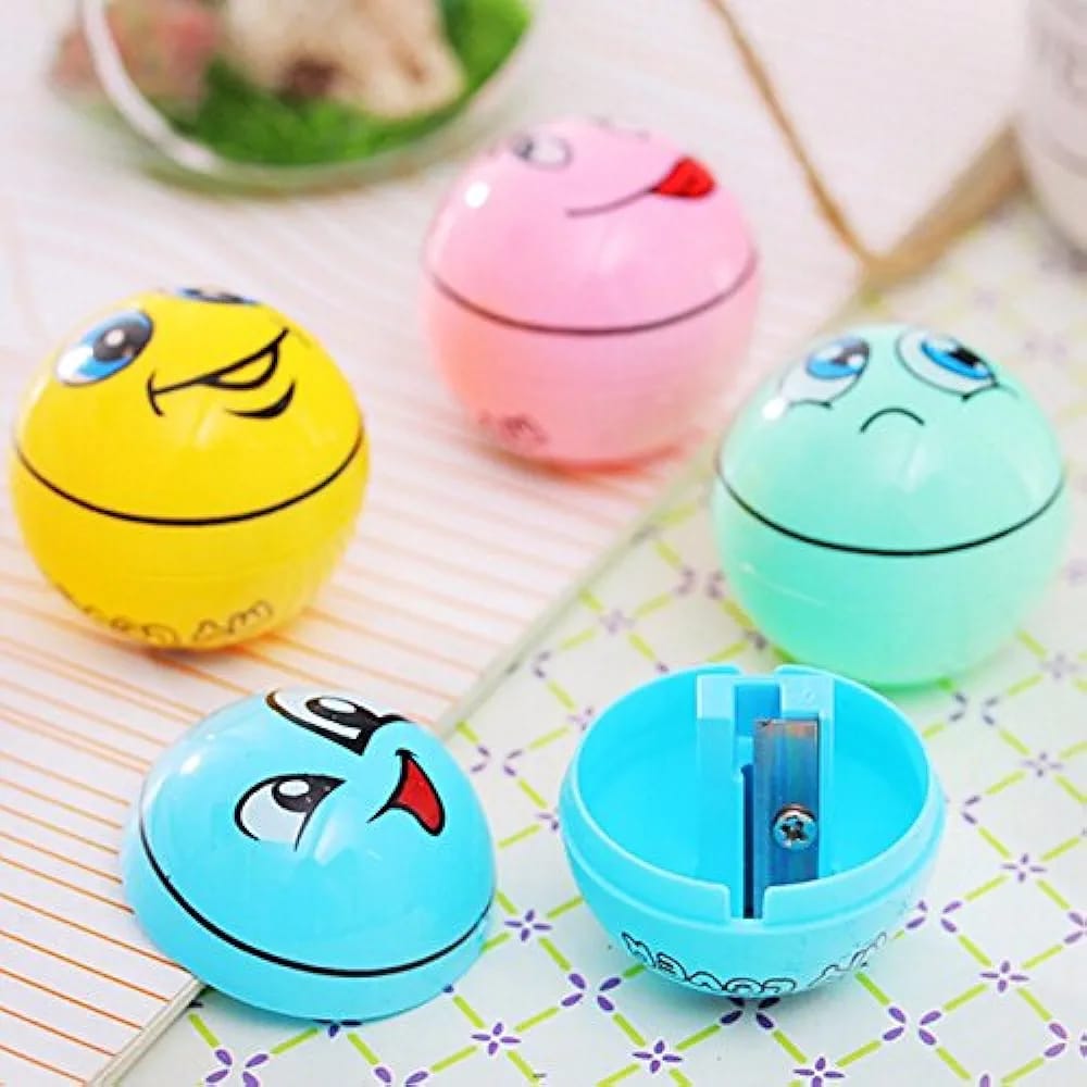 Cute Emoji's Sharpener, Lollipop Style Sharpener, Funky Emoji Sharpener