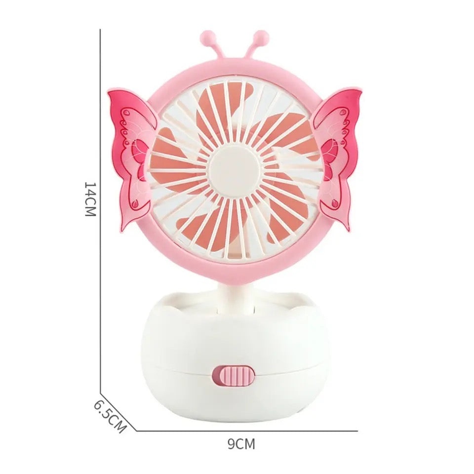 Mini Butterfly Desktop Fan, Usb Charging Fan, Water Supply Fan