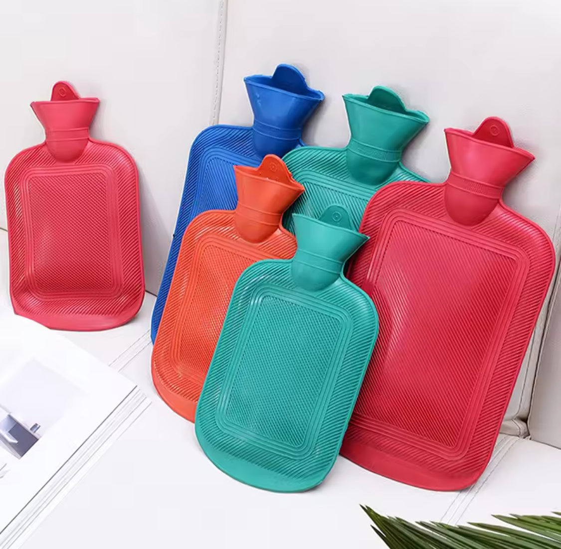 Water Injection Rubber Hot Water Bottle, Explosion Proof Warm Water Bag, Hand Feet Warmer Water Bottle