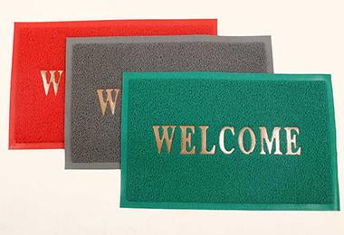 Outdoor Welcome Mat, Anti Slip Footmat, Welcome Rubber Footmat, Elegant Entrance Doormat