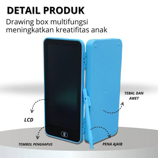 Kids Digital Writing Tablet Pencil Case, E-Note Pad, LCD Writing Board Pencil Box For Kids, Educational Toys For Kids