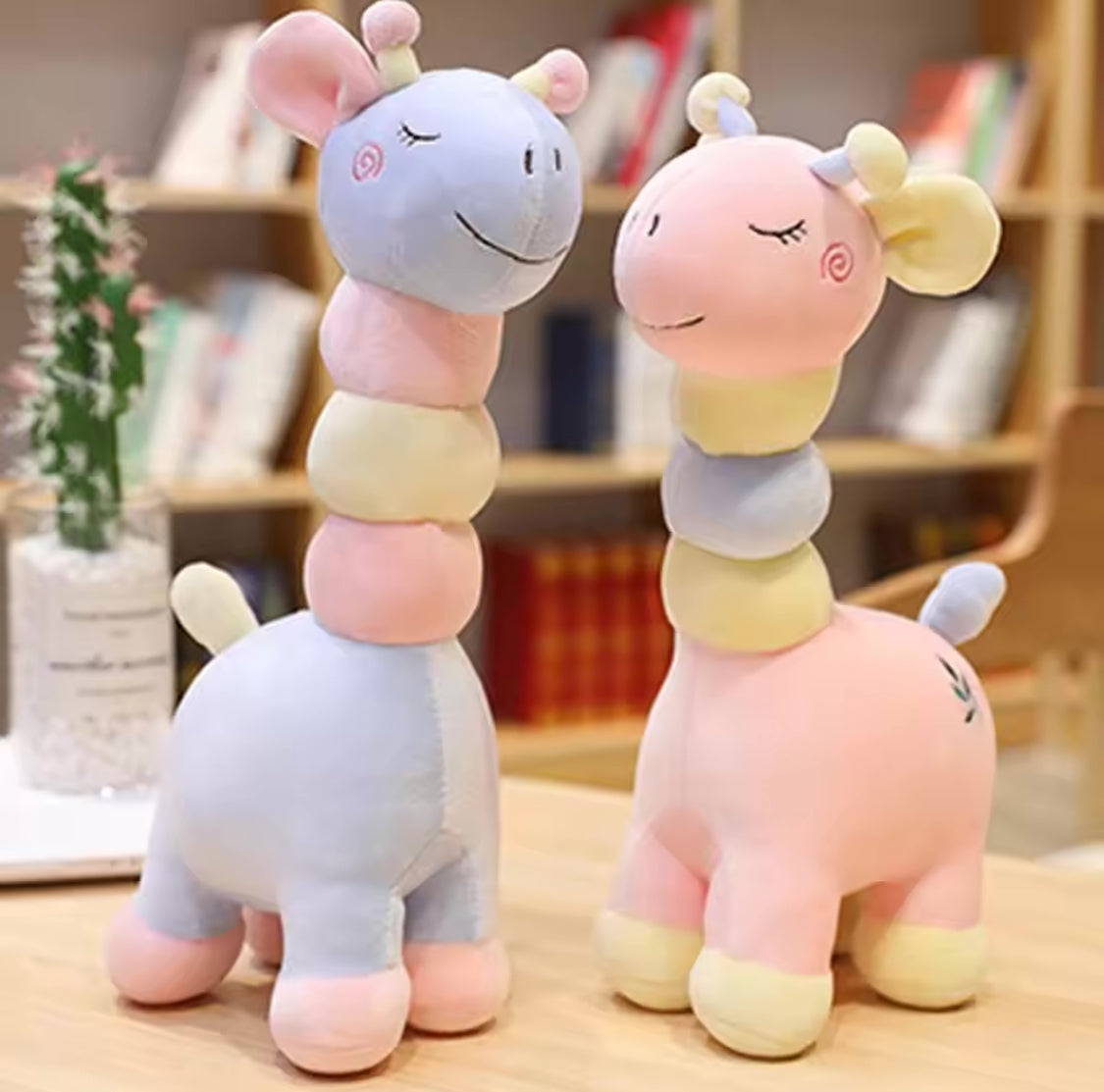 50cm Candy Colour Giraffe Plush Toy, Kids Giraffe Stuffed Doll, Room Decorative Pillow