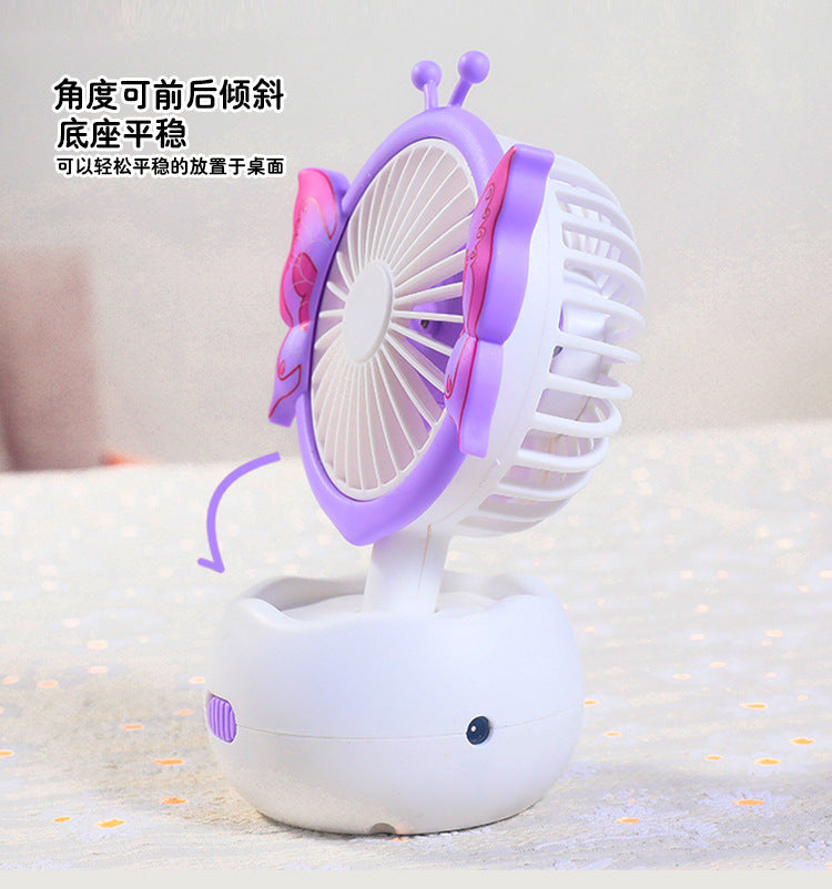 Mini Butterfly Desktop Fan, Usb Charging Fan, Water Supply Fan