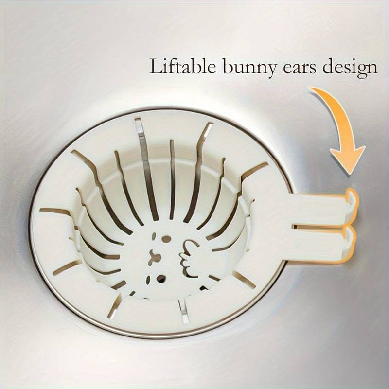 Rabbit Sink Drain Basket, Cartoon Cute Rabbit Sink Strainer, Kitchen Sink Food Catcher, Bathroom Floor Drains Hair Catcher, Multifunctional Creative Home Tool, Anti-odor Sink Drainage Basket, Portable Drainage Sink Strainer