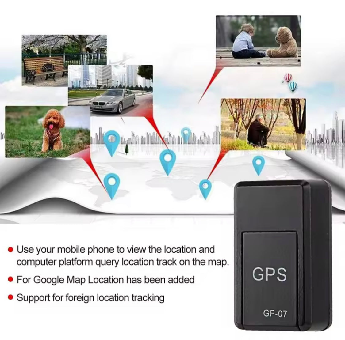 Micro Magnetic GPS Tracker, Car Locator Tracking Device, Mini Magnetic ...