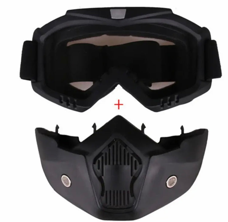 Motorcycle Helmet Mask, Windproof Motorcycle Riding Goggles, UV Protection Bike Mask