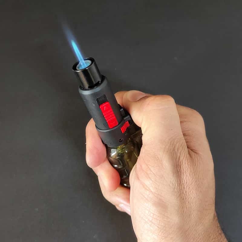 Refillable Jetflame lighter, Visible Air Tank Lighter, Inflatable Butane Gas Lighter