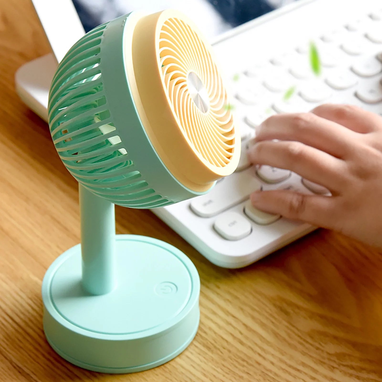 Mini Pedestal Fan, Desktop Cooling Fan, Portable Electric Fan, USB Charging Mini Fan