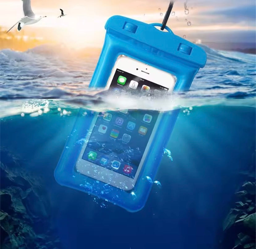Transparent Waterproof Airbag Phone Pouch, Touch Screen Phone Cover Bag, Waterproof Mobile Protector Cover
