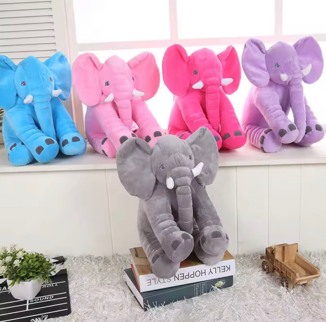 Elephant Design Plush Toy, Elephant Grinding Teeth Toy, Kids Elephant Huggable Pillow, Elephant Design Stuffed Toy